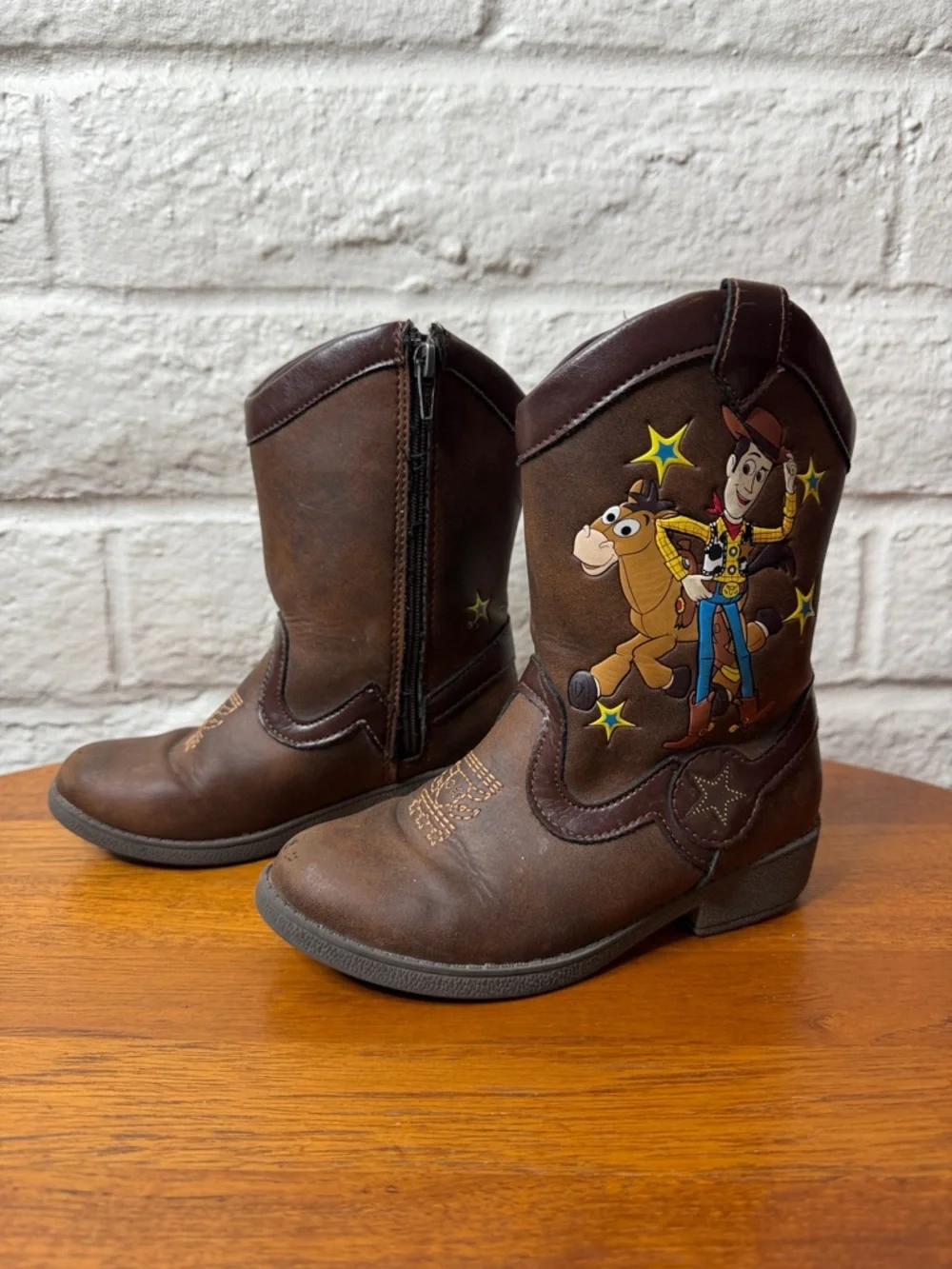 Disney Pixar Toy Story Woody Bullseye Cowboy Boots Toddler Size 10 Kids Boots